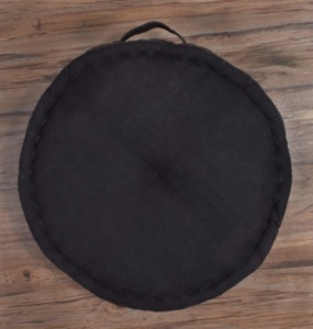 Box Cushion - Black (Round)
